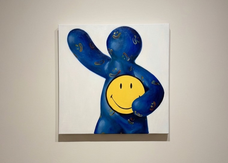 Smiley® &amp; Blue Laugh — коллекционный арт-объект, планета Emo Planet, Yoomoota