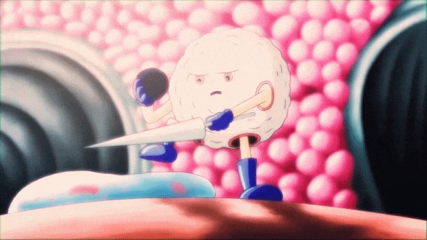 Yoomoota animated story — Thymus goes to battle, Lymphochairs sleep