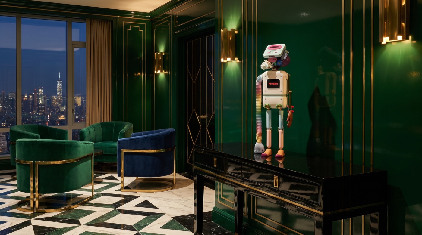 Gameboy — collectible design in a luxury interior
